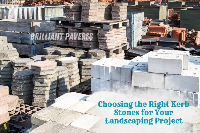 Wide range of kerb stones available at Brilliant Paverss in Coimbatore, ideal for residential and commercial landscaping projects